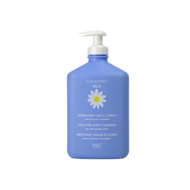 Camomilla BLU Blu Face + Body Cleanser Υγρό Καθαρισμού για το Πρόσωπο + το Σώμα Κατάλληλο για Ατοπική Επιδερμίδα 500ml