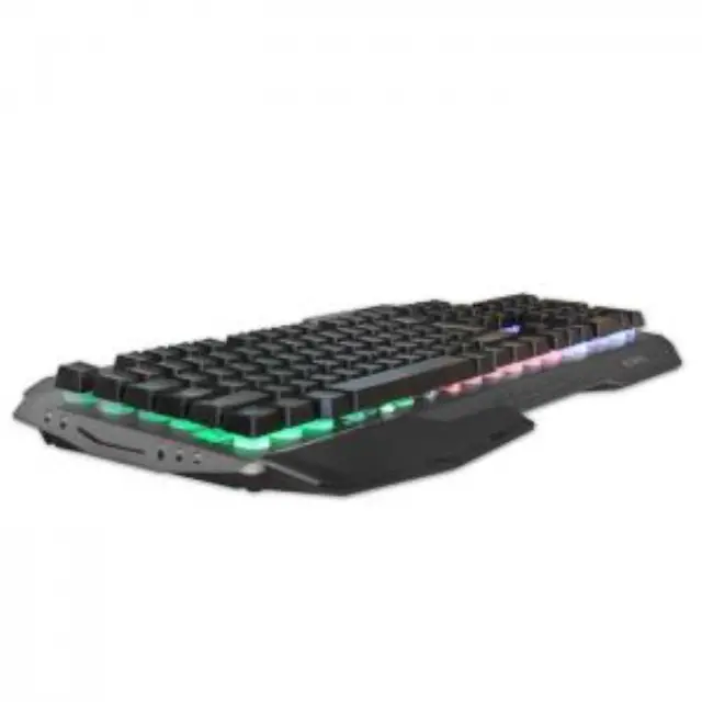 Ενσύρματο gaming πληκτρολόγιο, με RGB LED οπίσθιο φωτισμό, επιφάνεια από αλουμίνιο και palm rest. 3