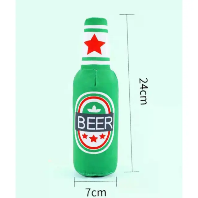 Λούτρινο Παιχνίδι Σκύλου Beer Με Ήχο 28x9x7cm