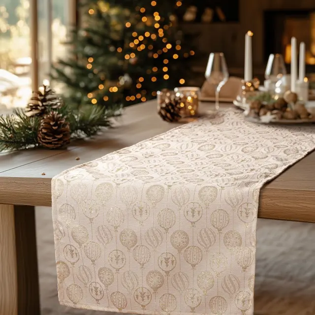 Beauty Home ΡΑΝΝΕΡ ΖΑΚΑΡ ΧΡΙΣΤΟΥΓΕΝΝΙΑΤΙΚΕΣ ΜΠΑΛΕΣ 40 cm x 2,5 m