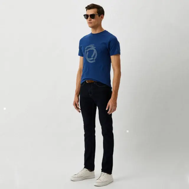 Trussardi Jeans - Ανδρικό T-Shirt TRU1MTS01-DKBLU Μπλε - 2XL 3