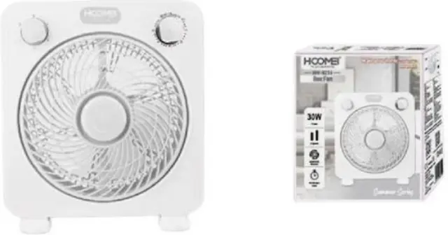 Hoomei Hm-8216 Ανεμιστήρας Box Fan 30W Διαμέτρου 28cm