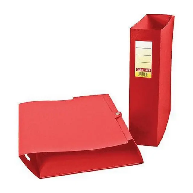 Κουτί με Κουμπί PP 8x33x26cm Κόκκινο