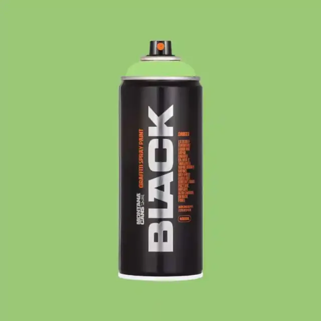 Montana Black Spray Paint 400ml BLK-6210 E2E Green