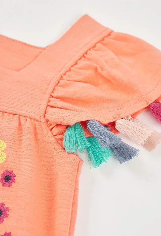 Boboli Knit φόρεμα flame για κορίτσι 313164-5146 3