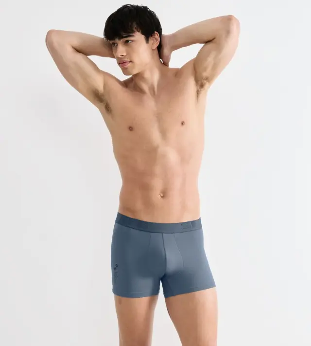 Sloggi Men Μποξεράκια SLG Base Soft Trunks Συνδυασμός Σιέλ 2-Pack - L