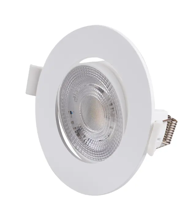 LED ΣΠΟΤ ΨΕΥΔΟΡΟΦΗΣ ΚΙΝΗΤΟ ΣΤΡΟΓΓΥΛΟ 3W/5W/7W CCT 38° ΛΕΥΚΟ
