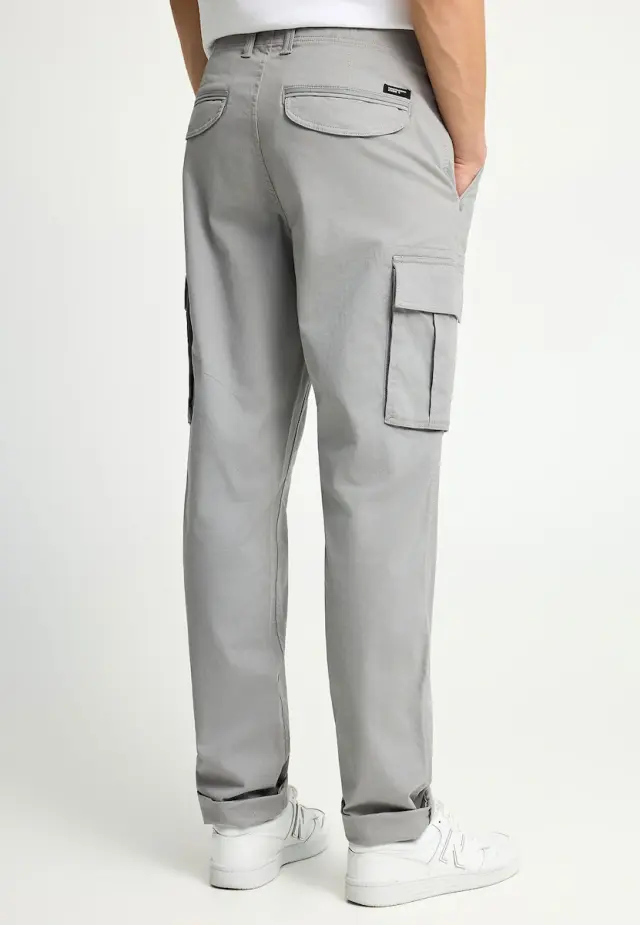 Funky Buddha Cargo Elastic Trousers in Regular Fit Grey FBM013-002-02 - 36 2