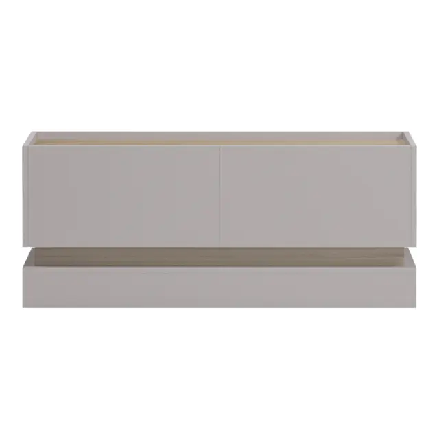 Τραπέζι σαλονιού Wendo pakoworld taupe-sonoma 97x60x40εκ 3