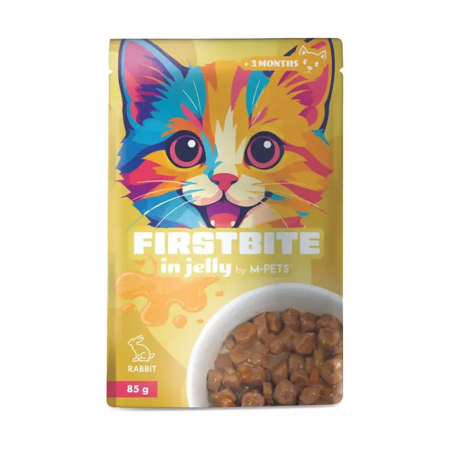 M-PETS FirstBites Κουνέλι 85gr Υγρή Τροφή Γάτας