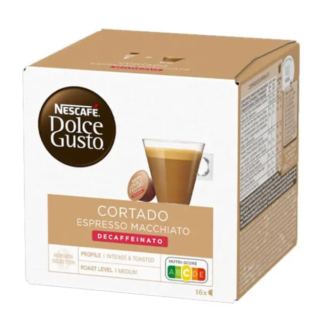 Nescafe Dolce Gusto Cortado Espresso Macchiatto Decaffeinato - 16 τεμάχια