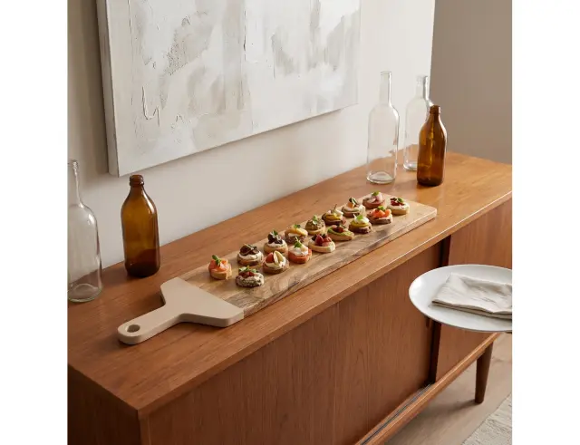 Δίσκος Σερβιρίσματος Home Deco Factory από Ξύλο Mango, με διαστάσεις 100x20x1.5cm KA0713