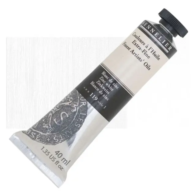 Sennelier Λάδι Finest Artists Oil 119 Zinc White - 40ml