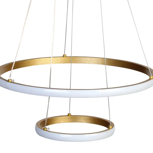 Φωτιστικό κρεμαστό Φ40-Φ20 εκ. LED 38W 4000K χρυσό - GLOBOBOX C935/40+20GD 3