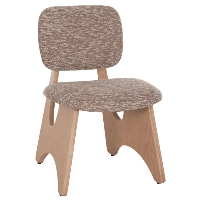 ΚΑΡΕΚΛΑ ΤΡΑΠΕΖΑΡΙΑΣ FB918248.01 ΚΑΦΕ ΥΦΑΣΜΑ-PLYWOOD ΧΡΩΜΑ ΔΡΥΟΣ 53x56x78Υεκ.