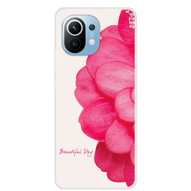 Θήκη Σιλικόνης Κάλυμμα Πλάτης για Xiaomi Mi 11 Rose Flower ΟΕΜ