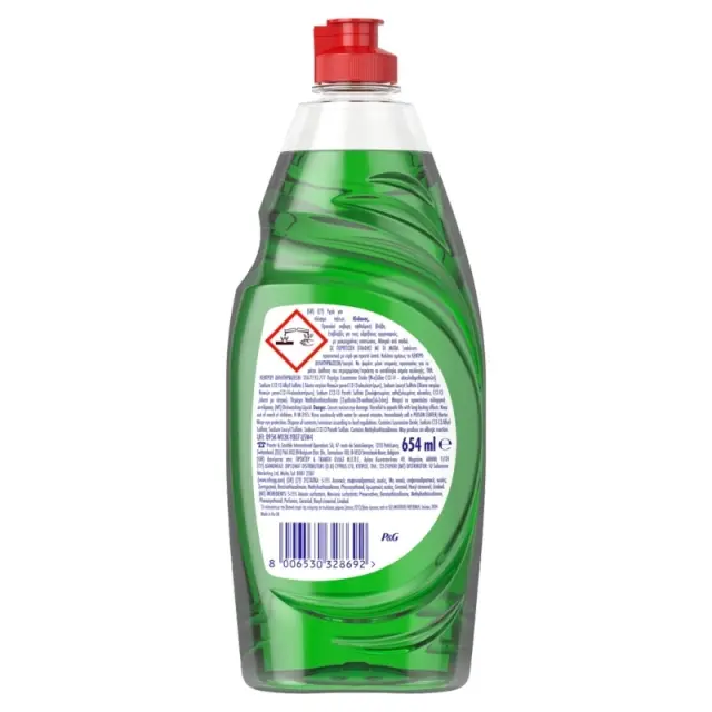 Fairy Ultra Πιάτων Χεριού Regular 654ml 2