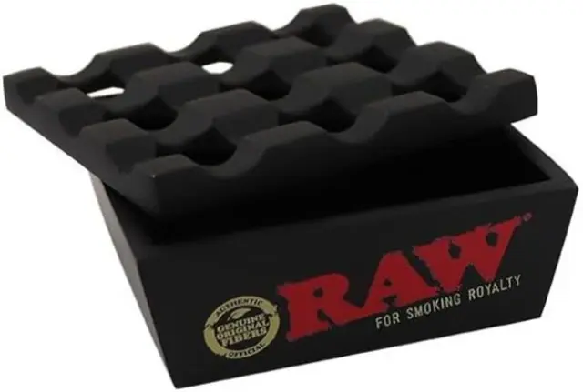 Raw Regal Μεταλλικό Τασάκι 8x8cm - Black
