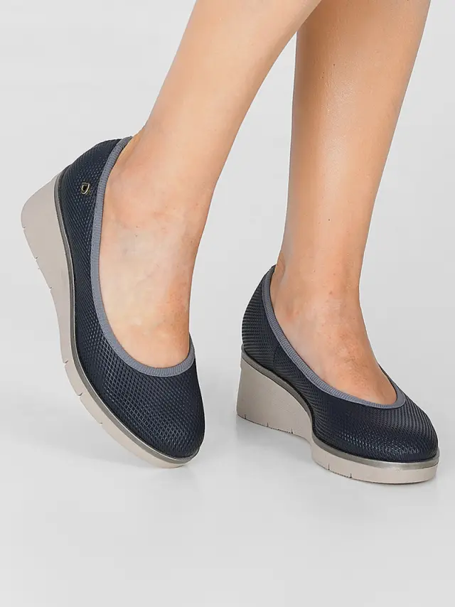 Donna Serena Μπαλαρίνες Γυναικείο δέρμα Μπλέ DSE/5175 BLUE 2
