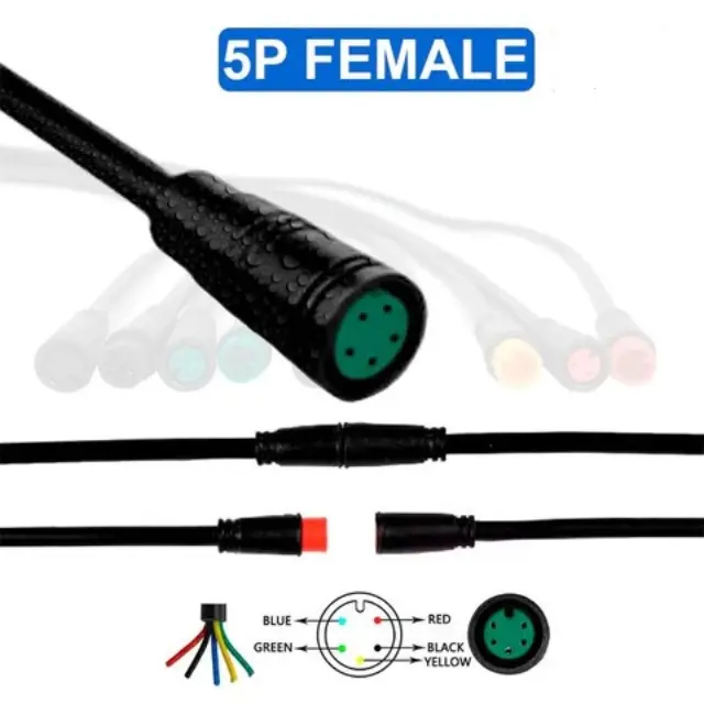 eWHEEL ΑΔΙΑΒΡΟΧΟ ΚΑΛΩΔΙΟ ΣΥΝΔΕΣΗΣ 8mm 5PIN ΘΗΛΥΚΟ 1 ΤΕΜΑΧΙΟ