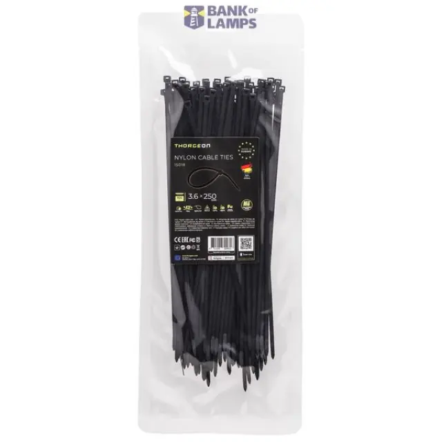 Ties 3.6x250 Black (100 pcs)