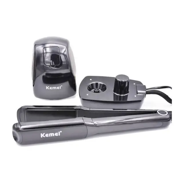 Kemei KM-9090 Επαγγελματική Πρέσα Μαλλιών με Ατμό - Steam plywood 47193