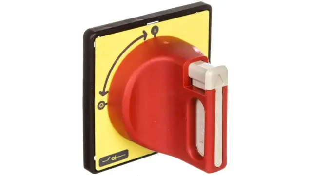 TeSys VARIO / Mini VARIO - front and red rotary handle - 1 to 3 padlocking