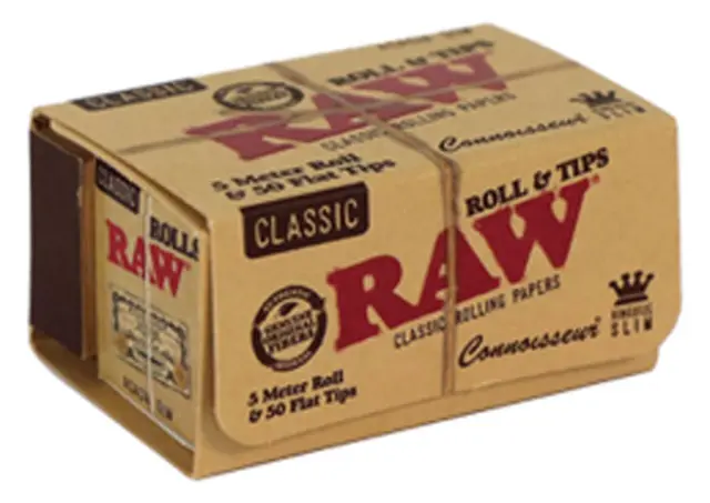 RAW Rolls & Tips Ρολό 5 Μέτρα με Τζιβάνες Σπαστές
