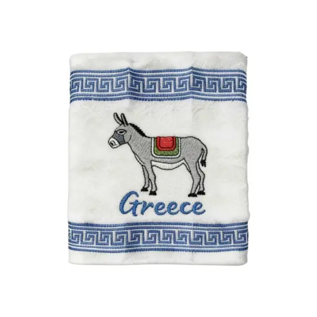 Πετσέτα ποτηρόπανο Souvenir με κέντημα - Σετ 12pcs - Greece - 416464