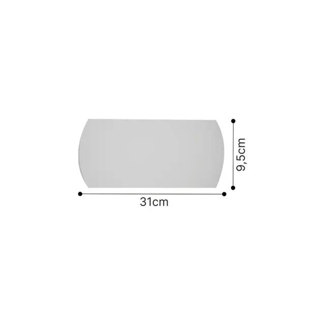 Inlight Επιτοίχιο Φωτιστικό Γύψινο Λευκό 1×E14 – Up/Down 31 cm (43050-White) 2