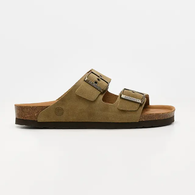 Genuins Παντόφλες Γυναικείο δέρμα Nubuck Πράσινο GEN/HAWAII SUEDE G106028 N/KAKI