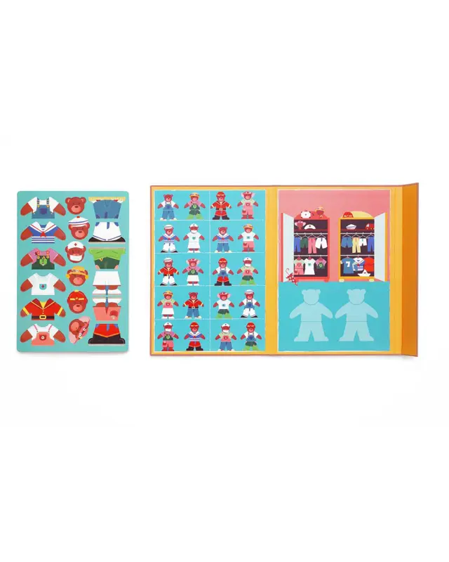Παιχνίδι Scratch Μαγνητικό Mix & Match Bear Dress up 18τμχ 3