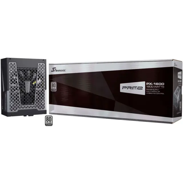 Seasonic PRIME PX-1600 (black, 8x PCIe, Kabel-Management, 1600 Watt)