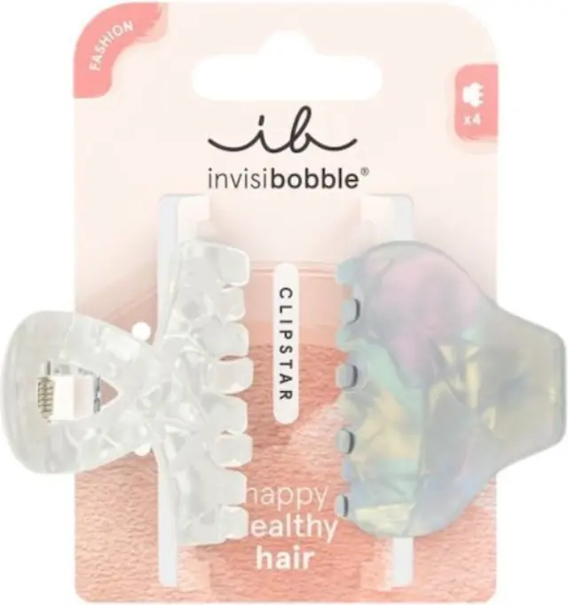 Invisibobble Clipstar Pearly Frost Κλάμερ Μαλλιών 2 τμχ