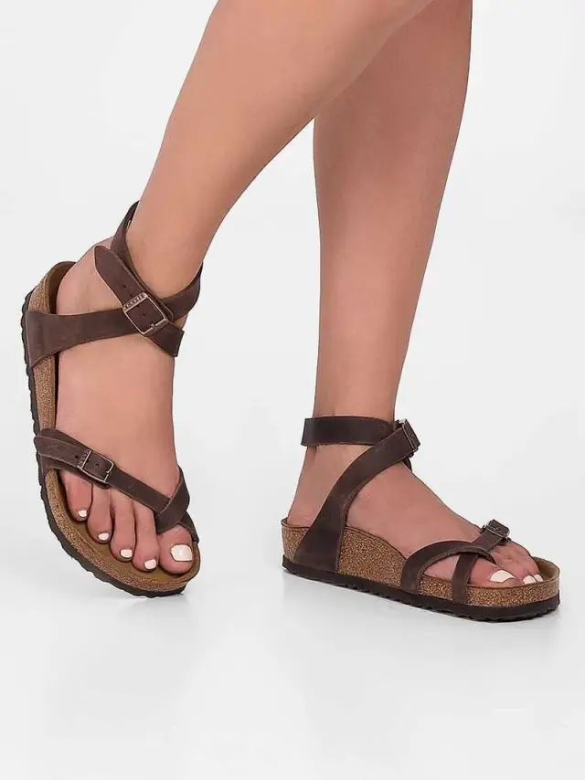 Birkenstock Πέδιλα Γυναικείο δέρμα Oiled Καφέ BIR/YARA 013393 HABANA 2