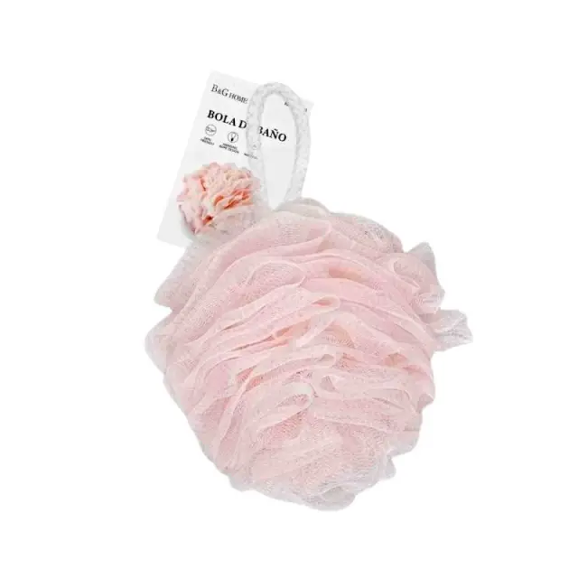 Σφουγγάρια μπάνιου δίχτυ σε σετ 5Χ - Light Pink - 24965