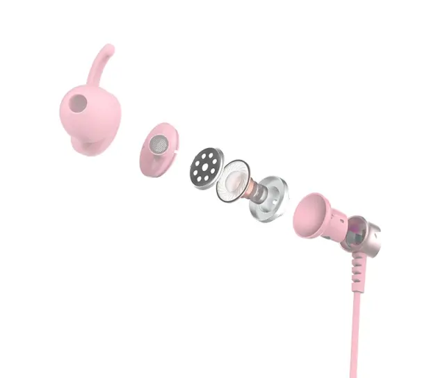 SADES gaming earphones Wings 20, 12mm, 3.5mm, 1.2m, Ρόζ 2