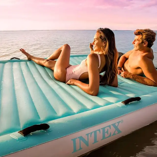 Intex 56289EU Φουσκωτό Στρώμα Water Lounge 310x183x18cm για 4 Άτομα 2