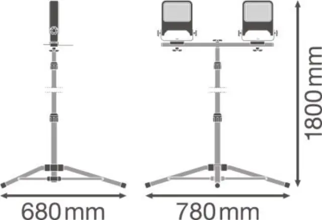Προβολέας WORKLIGHT VALUE 3POD 2x50W 4000K IP65 OSRAM LEDVANCE 2