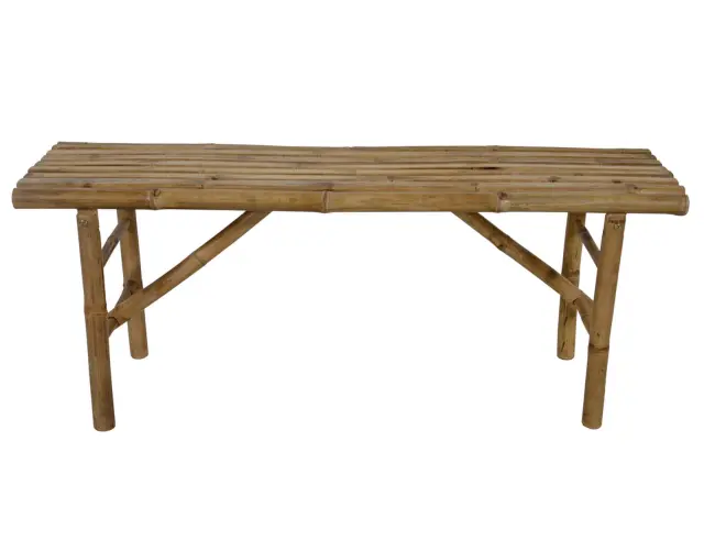 Πτυσσόμενο Παγκάκι Lesli Living από Ξύλο Bamboo, με μήκος 120cm - Απόχρωση Ξύλου 41292