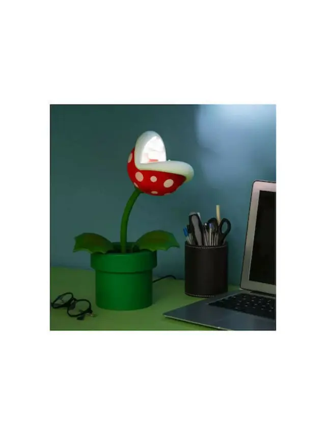 Paladone Διακοσμητικό Φωτιστικό Super Mario Bros Piranha Plant Πράσινο 21.3εκ. 3