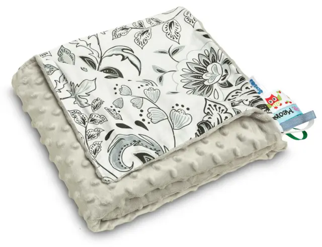 Κουβερτούλα Ελαφριά 100x75cm Minky Sensillo Grey Folk 43123