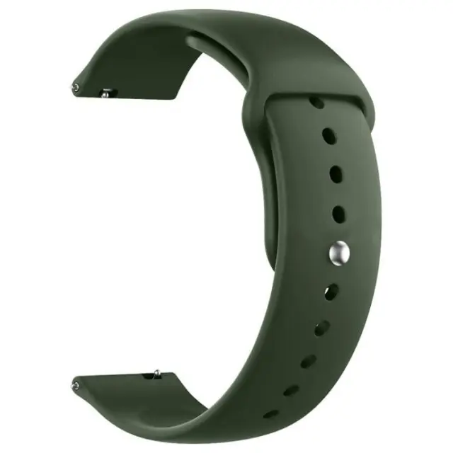 Pure Colour Λουράκι για Smartwatch 20mm-Dark Green OEM