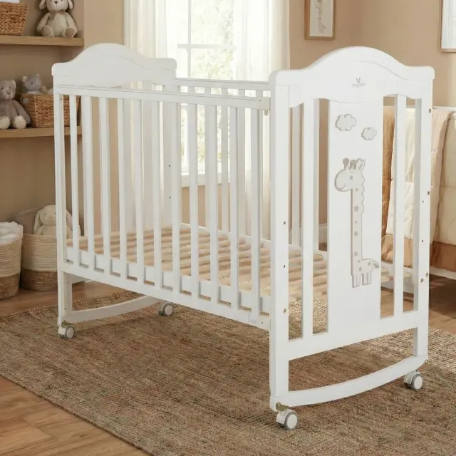 Cangaroo Βρεφική Κούνια Wooden baby cot Juno 3801005210305 2
