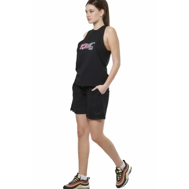 Body Action Women's Beach High Waist Shorts Μαύρο 031521-01 (Body Action) 3