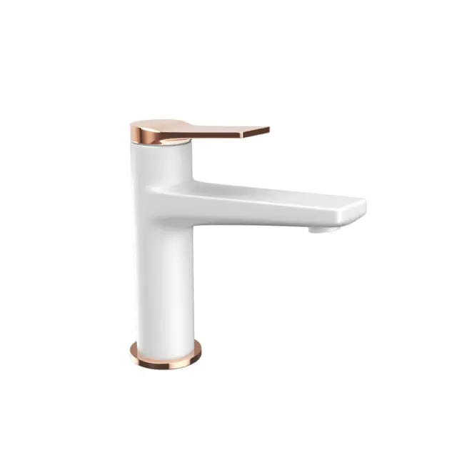 Μπαταριά Νιπτήρα KARAG ANDARE BIANCO/ROSE GOLD χαμηλή WNW168073PH-RG