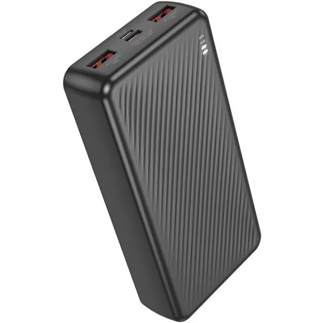 Borofone Power Bank 20000mAh με 2 Θύρες USB-Α Μαύρο BJ56A