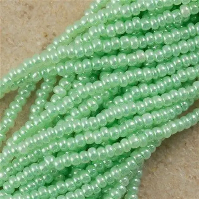Χάντρα Seed Beads Τσεχίας 11/0 - Light Green Ceylon - 6 Κορδόνια x 50cm