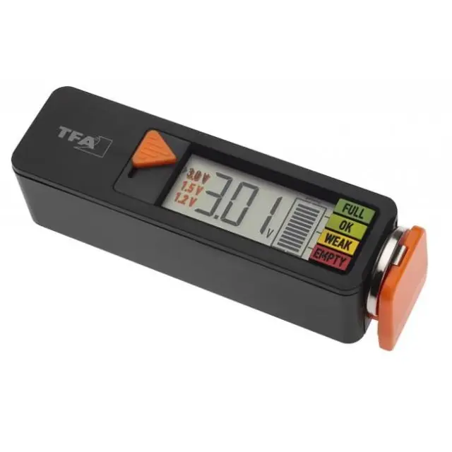 TFA 98.1126.01 Ψηφιακό Battery Tester με Πτυσσόμενη Υποδοχή 2