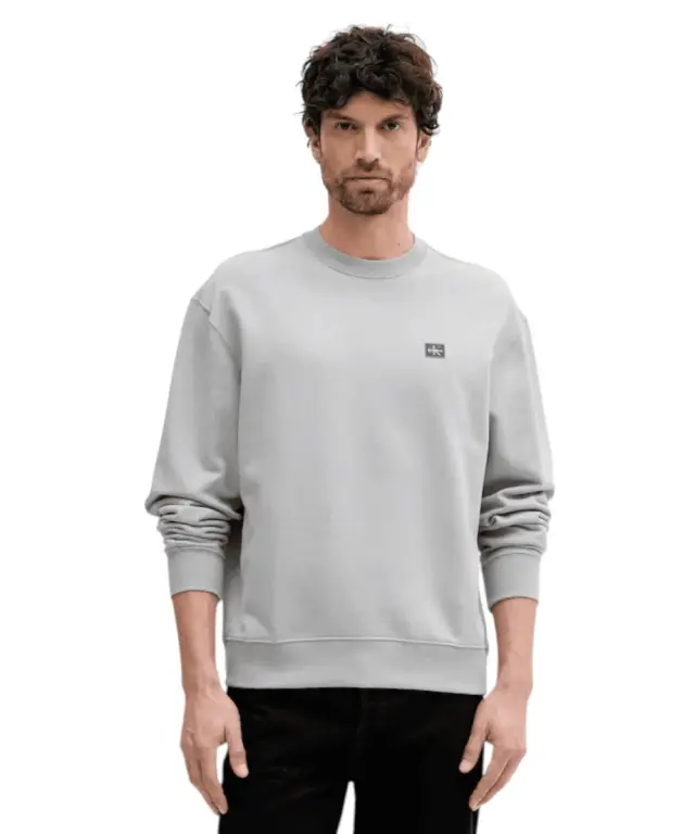 Calvin Klein - Φούτερ Cotton Badge Regular Fit LV04RC273G-RO2 Γκρι - 2XL